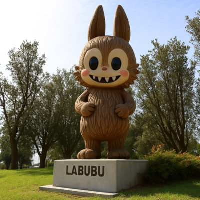قیمت خوب Garden Decoration Toy Art Fiberglass Labubu Sculpture آنلاین