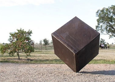 قیمت خوب شکل کوبی بزرگ Corten Steel Sculpture Corrosion Sustainability طراحی سفارشی آنلاین