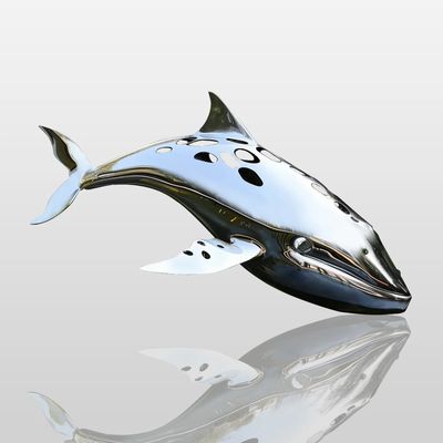 قیمت خوب Customized Hollow-Out Leaping Whale Art Statue, Outdoor Water Feature Centerpiece آنلاین