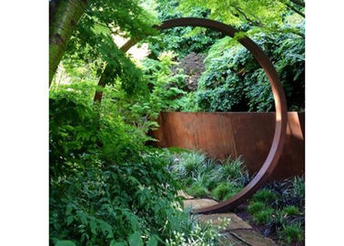 قیمت خوب دکوراسیون باغ هنر مجسمه سازی فلزی Corten فولاد حلقه مجسمه 200cm Dia آنلاین