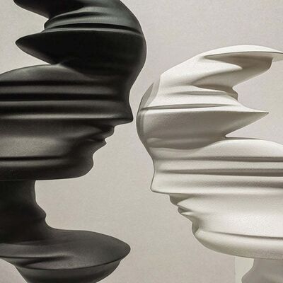 قیمت خوب مجسمه های تزئینی از فیبر شیشه ای تجریدی مجسمه های اندازه زندگی مجسمه های فلزی آنلاین