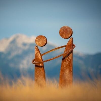 قیمت خوب Corten Steel Sculpture Abstract Art for Outdoor/Garden Decoration Landscaping آنلاین