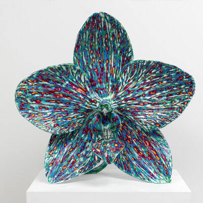 3D در فضای باز فولاد ضد زنگ هنر مردمی گل نقاشی مجسمه