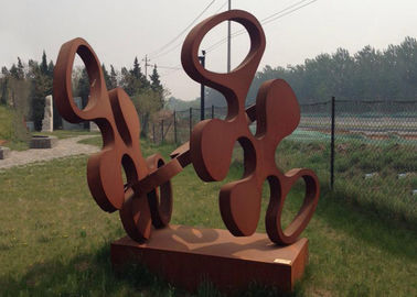 هنر معاصر هنر Corten Sculpture Steel Ornament Metal Garden Rusty