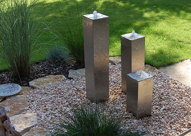 چشمه آب چشمه آبشار Cylinder Square ویژگی از فولاد ضد زنگ