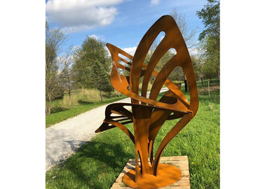 قیمت خوب مجسمه نقاشی در فضای باز فلزی هنر مدرن خلاصه Corten Garden Garden Decorative آنلاین