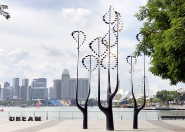 قیمت خوب تزئینات فضای باز باد بادکنک جنبش استیل ضدزنگ Kinetic Art آنلاین
