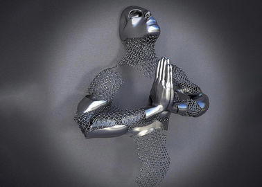 قیمت خوب تزئینات خانه مجسمه های تزئینی 3D Wall Man Figurative 3D Wall Man Finish آنلاین