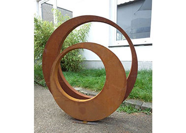 مجسمه های دکوراسیون معاصر در فضای باز Corten Steel 3D مجسمه ها