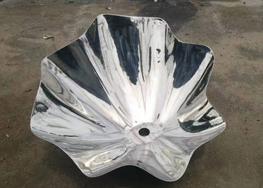 آینه سایز سفارشی مجسمه پوسته استیل ضد زنگ برای فضای باز