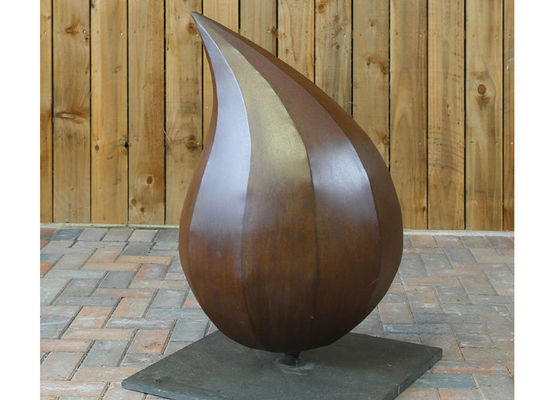 مجسمه مدرن قطره آب تزئینی Corten Steel اندازه سفارشی