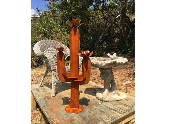 دکوراسیون باغ معاصر مجسمه سازی فلزی در فضای باز Corten Steel Art