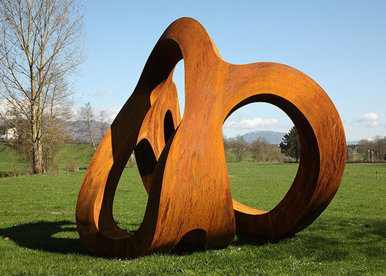 مجسمه منظره باغ زنگ زده Corten Steel Garden