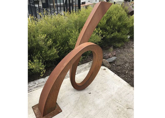 مجسمه مدرن در فضای باز زنگ زده Corten برای باغ