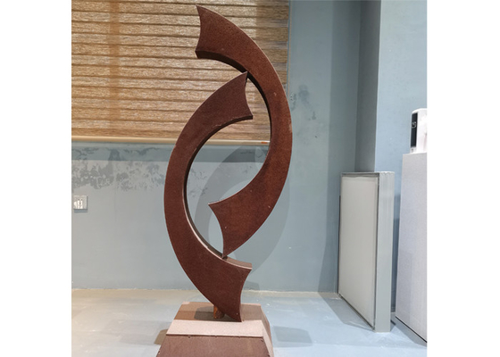 قیمت خوب مجسمه فولادی تزئینی کورتن در فضای باز انتزاعی آنلاین